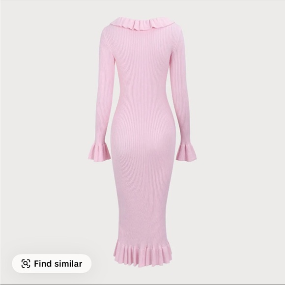 RIHOAS Pink Long Sleeve Knit Dress - Picture 4 of 7
